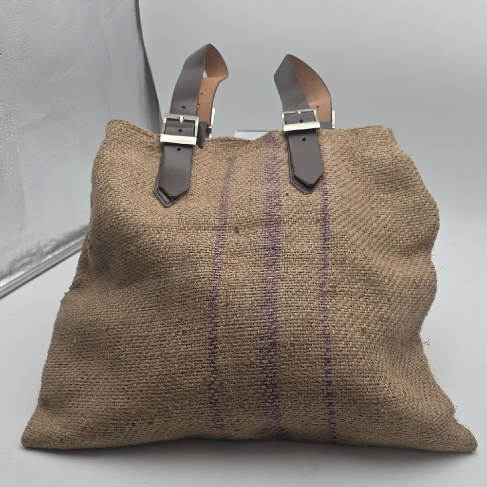 Karma Living Burlap Tote.